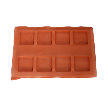 Molde de silicone de forma quadrada antiaderente retangular